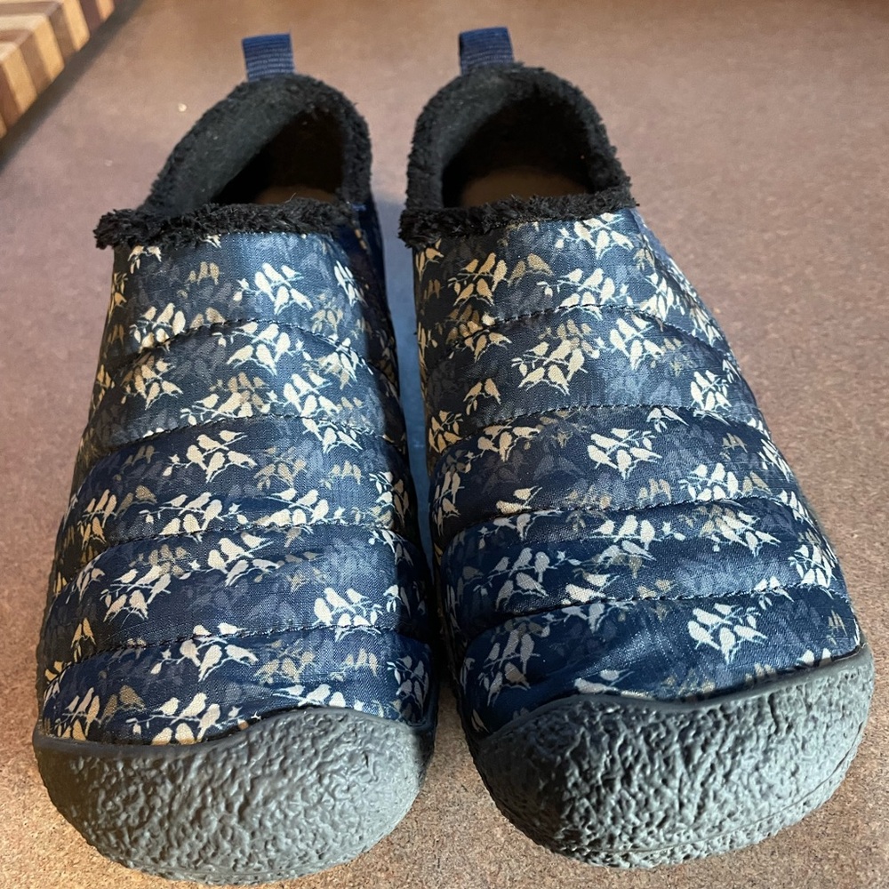 Keen Blue Floral Slip-On Shoes